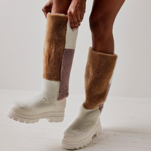 Free People Happy Thoughts Fur Boots - Picture 7 of 7